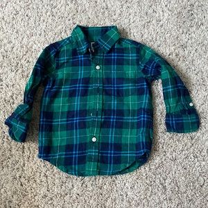 Janie and Jack Boys Plaid Button Up